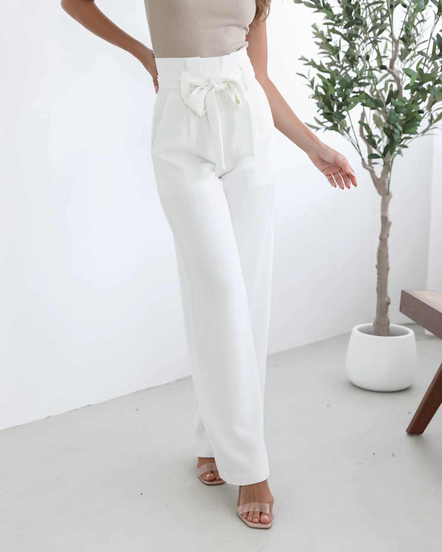 Alma Pants - White