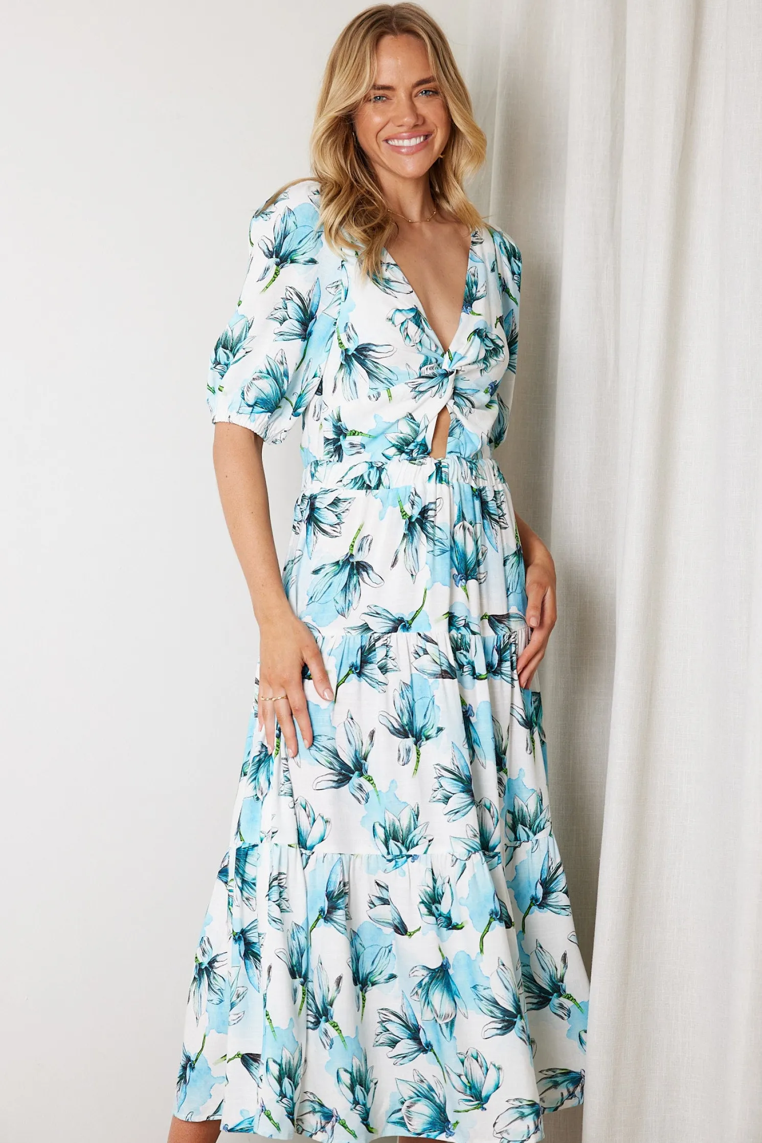 Ashlan Dress - Blue Floral