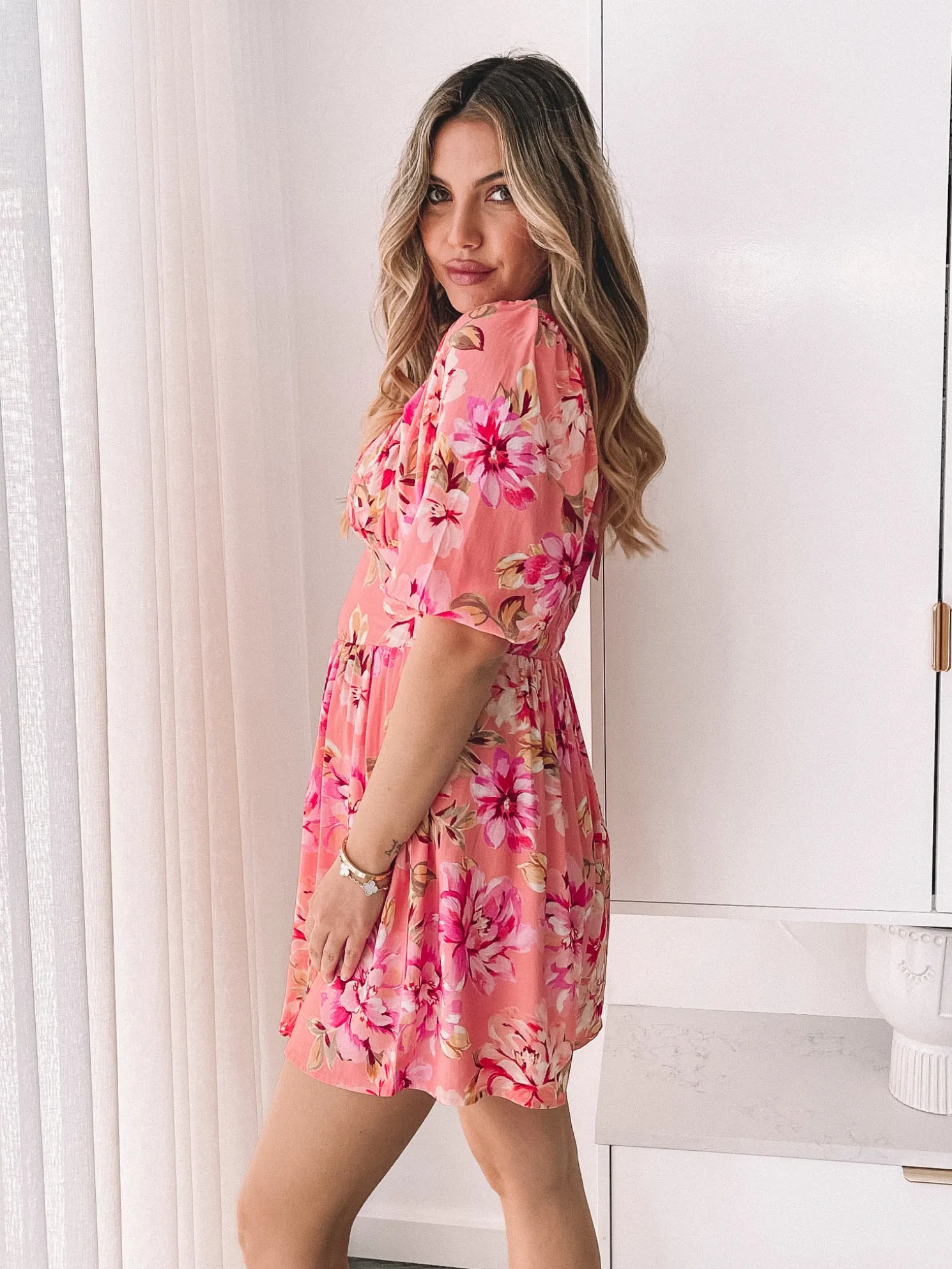 Carolana Playsuit - Peach Blossom