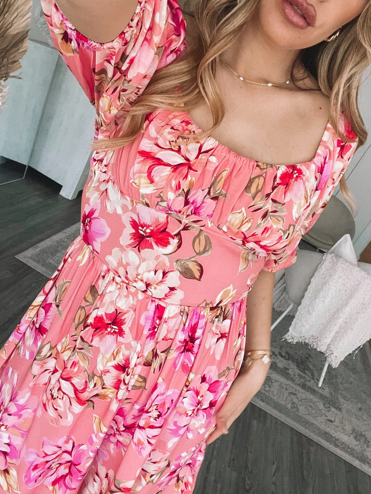 Carolana Playsuit - Peach Blossom