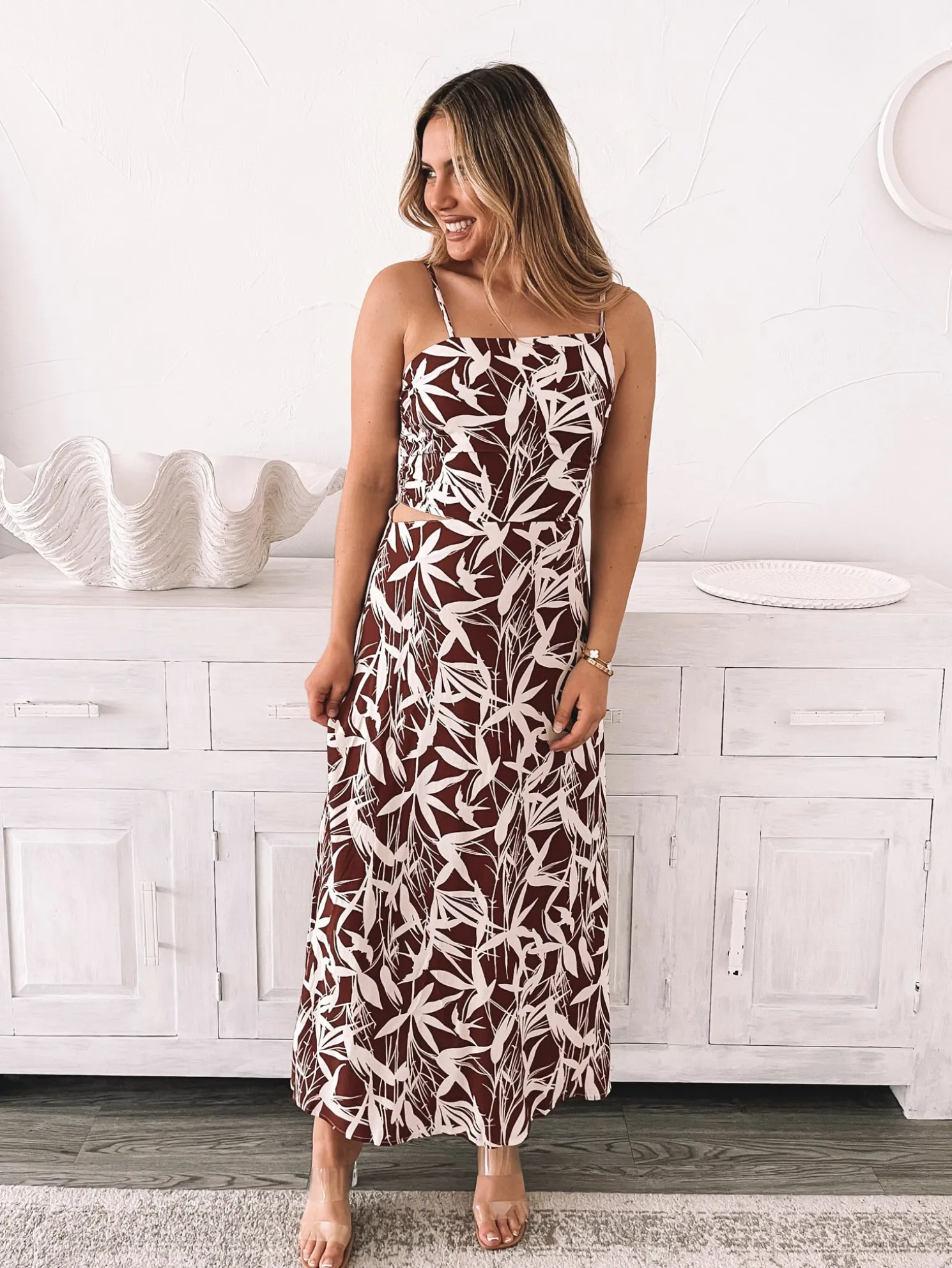 Catrice Dress - Leafy Mocha