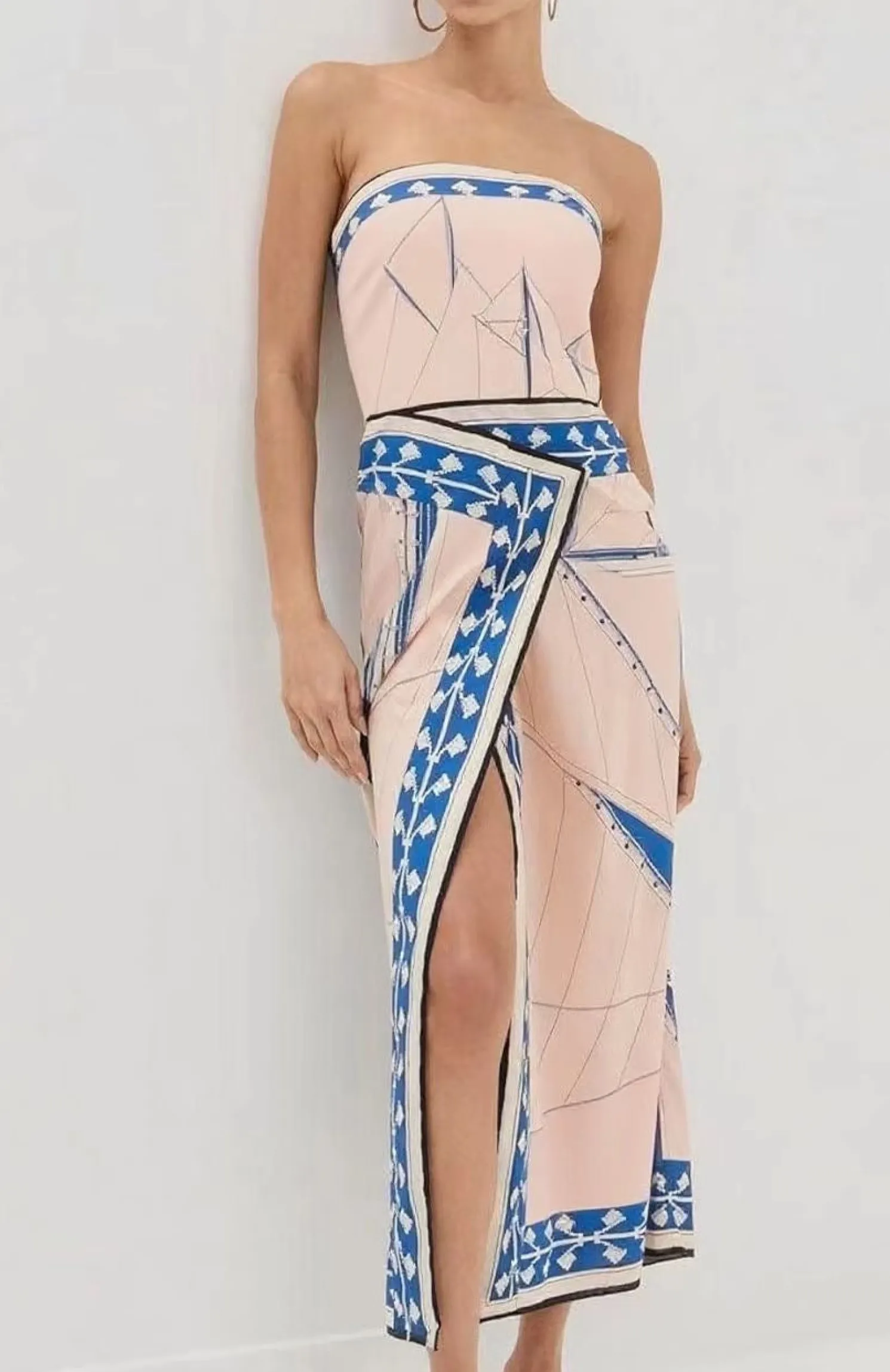 Ceriane Dress - Apricot Print