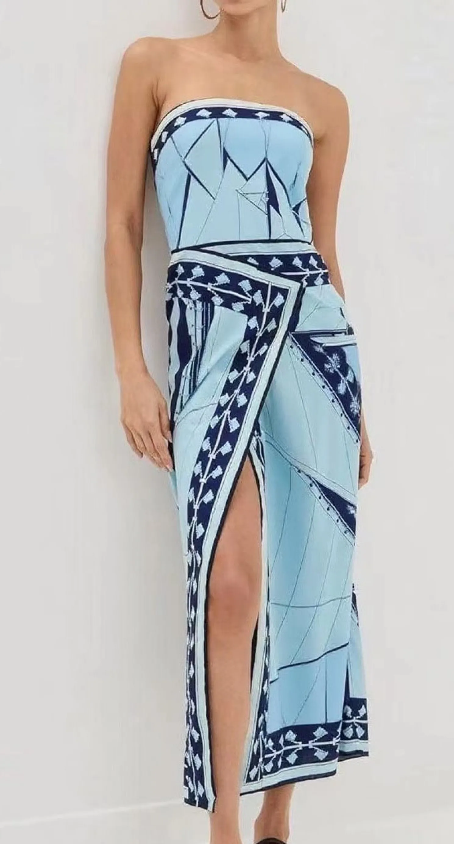 Ceriane Dress - Blue Print