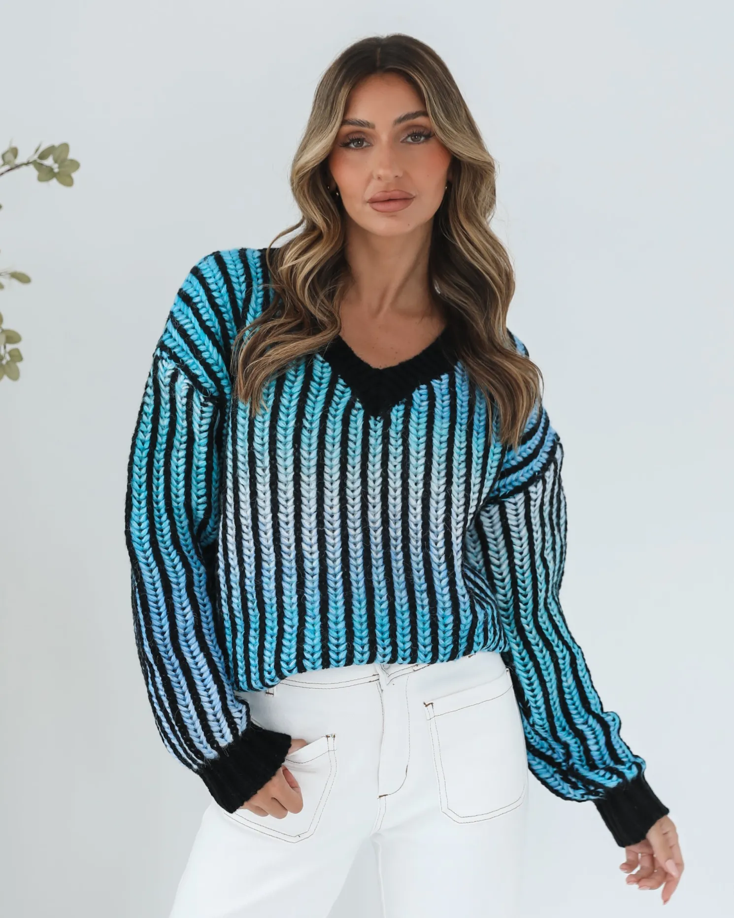 Daleena Knit - Blue Multi