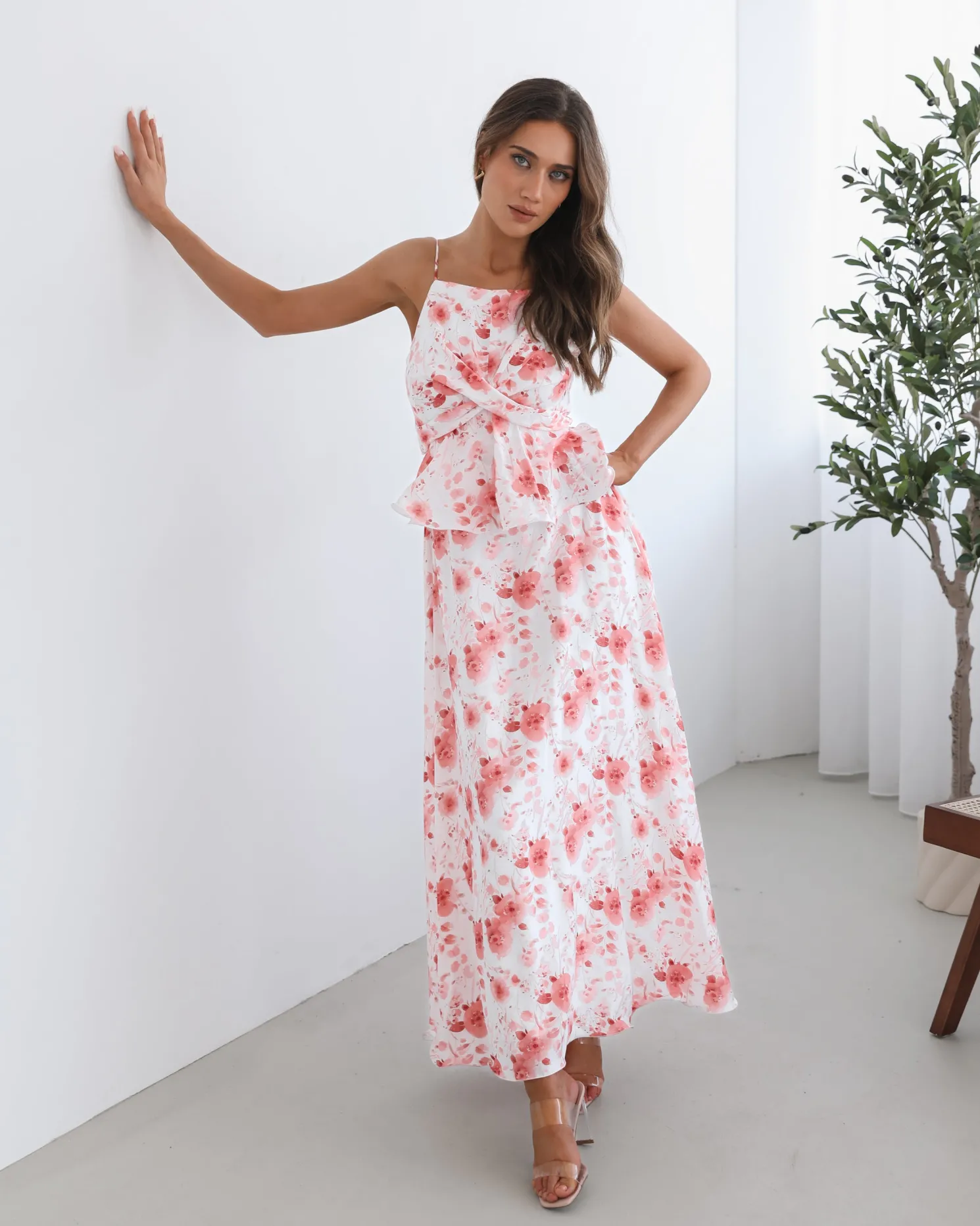 Devina Dress - White Floral