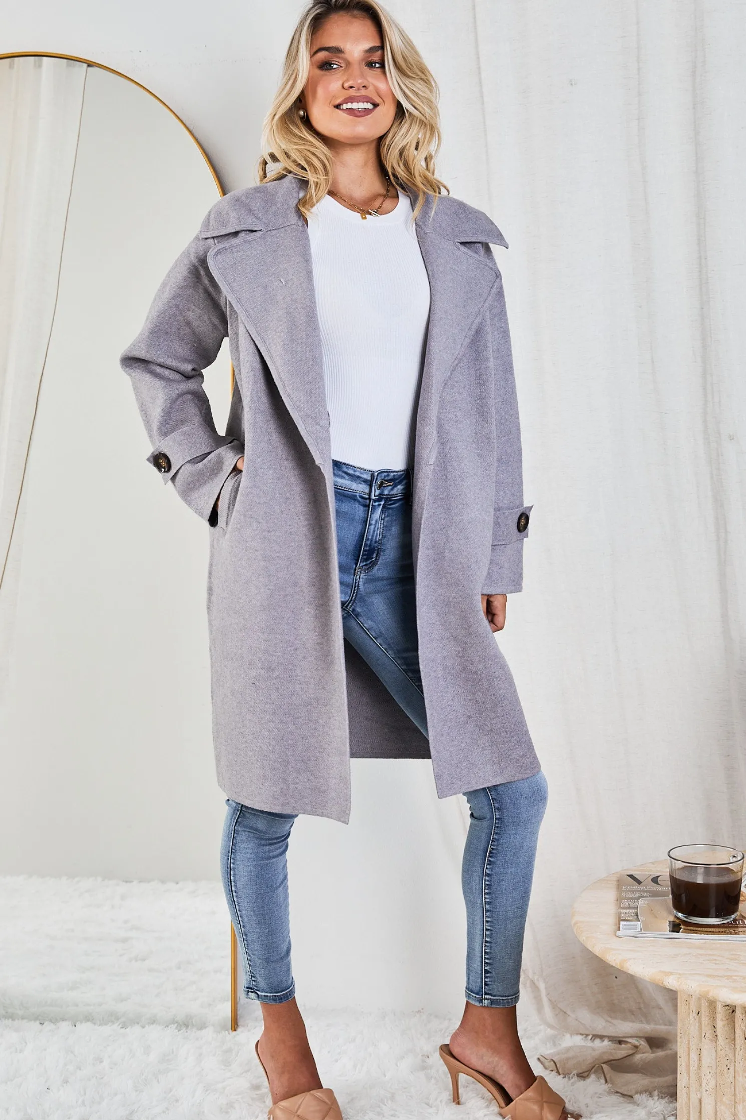 Fireplace Coat - Grey