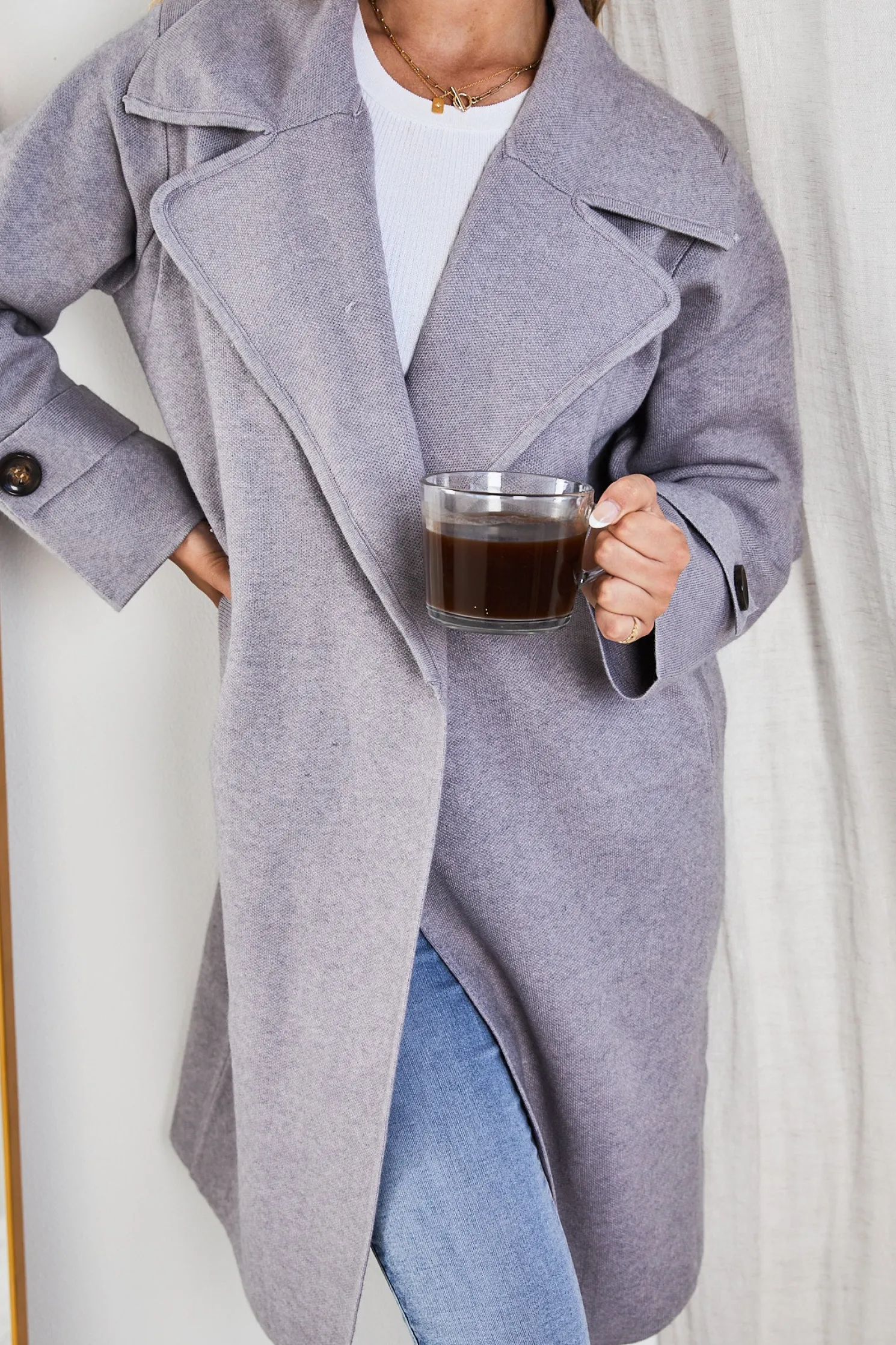 Fireplace Coat - Grey