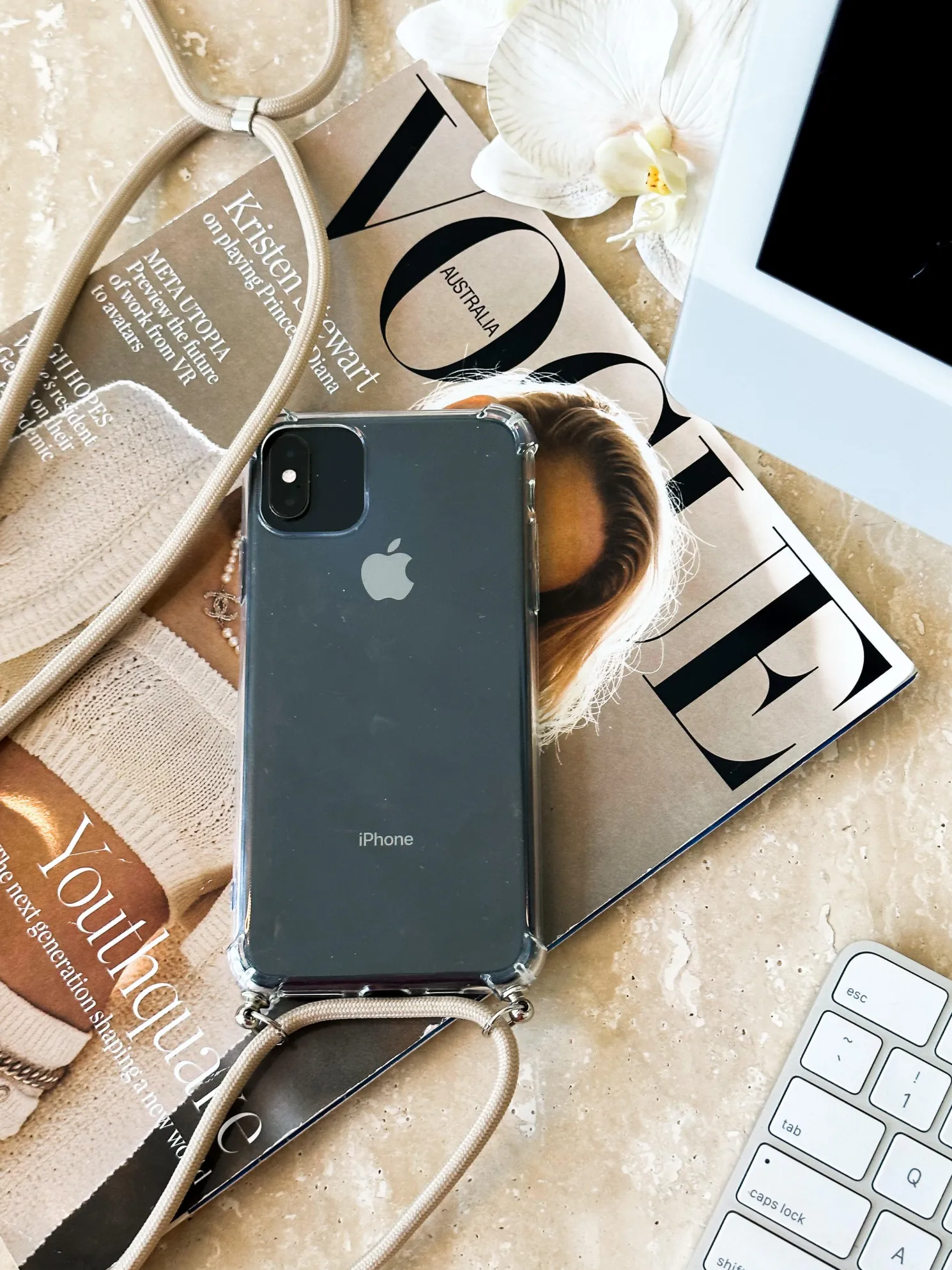 Iphone Case - Beige Strap