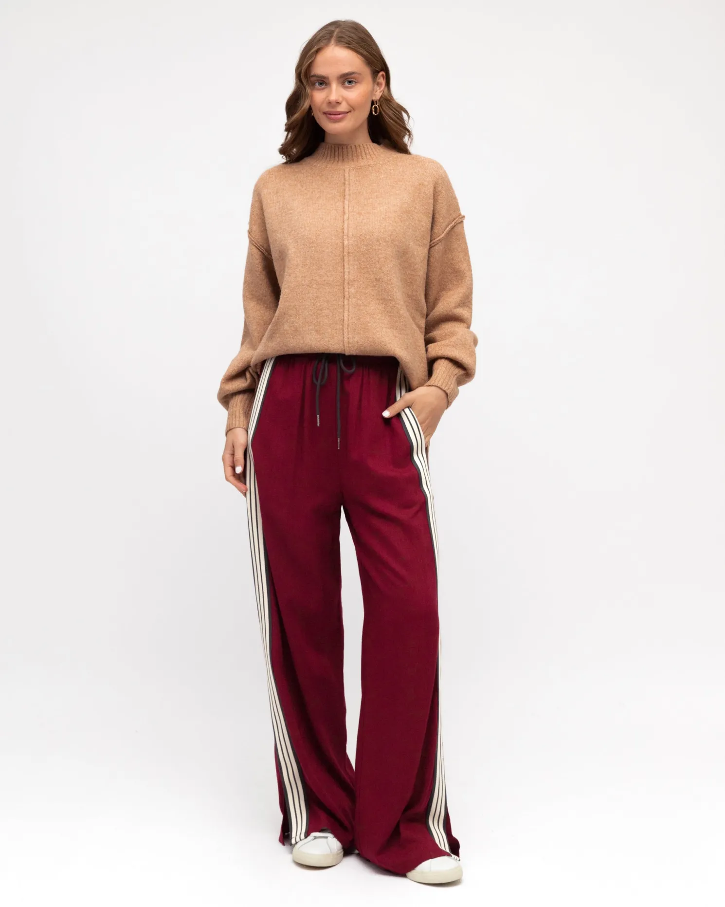 Iverie Pants - Maroon Multi