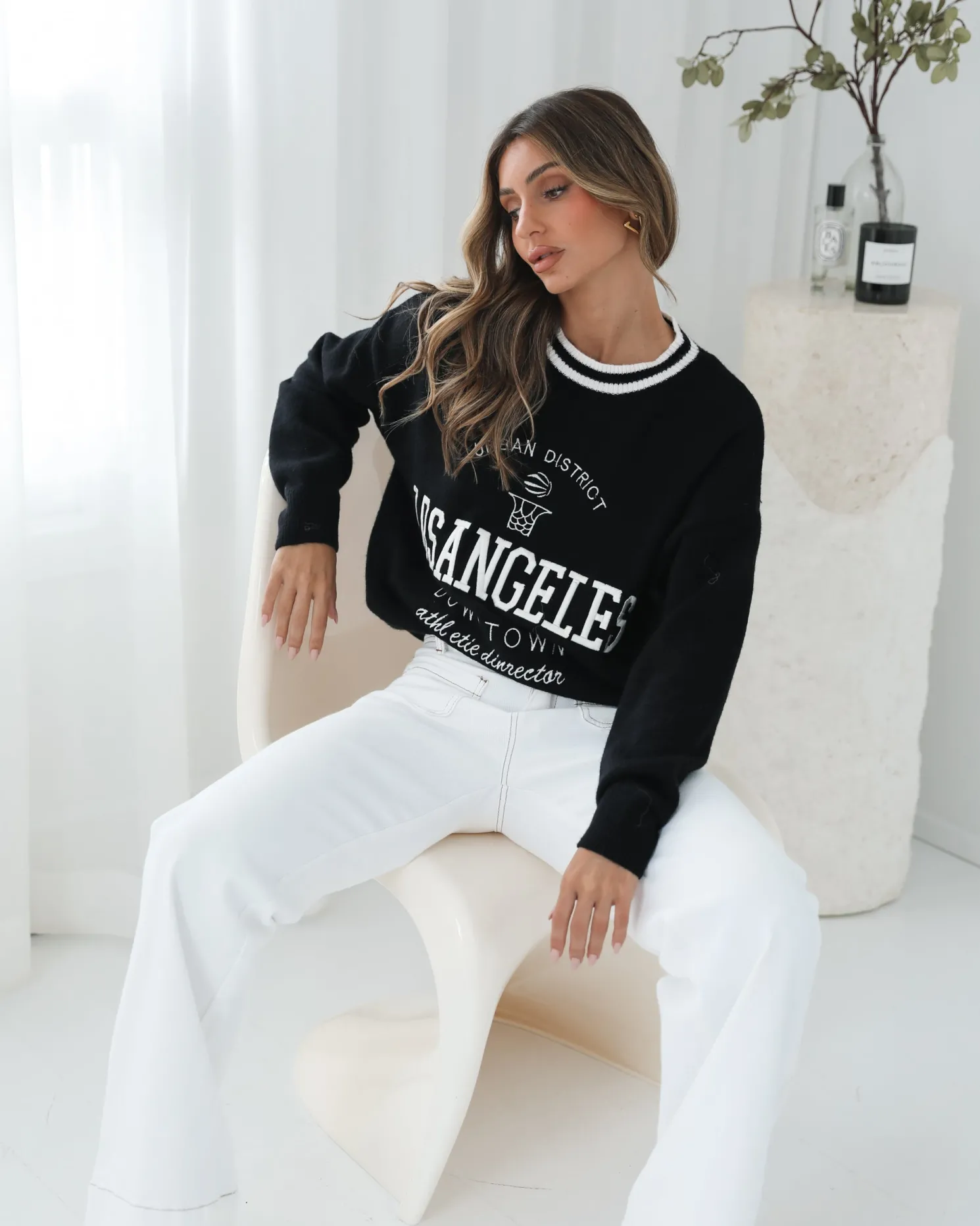 Kanoe Knit - Black Print