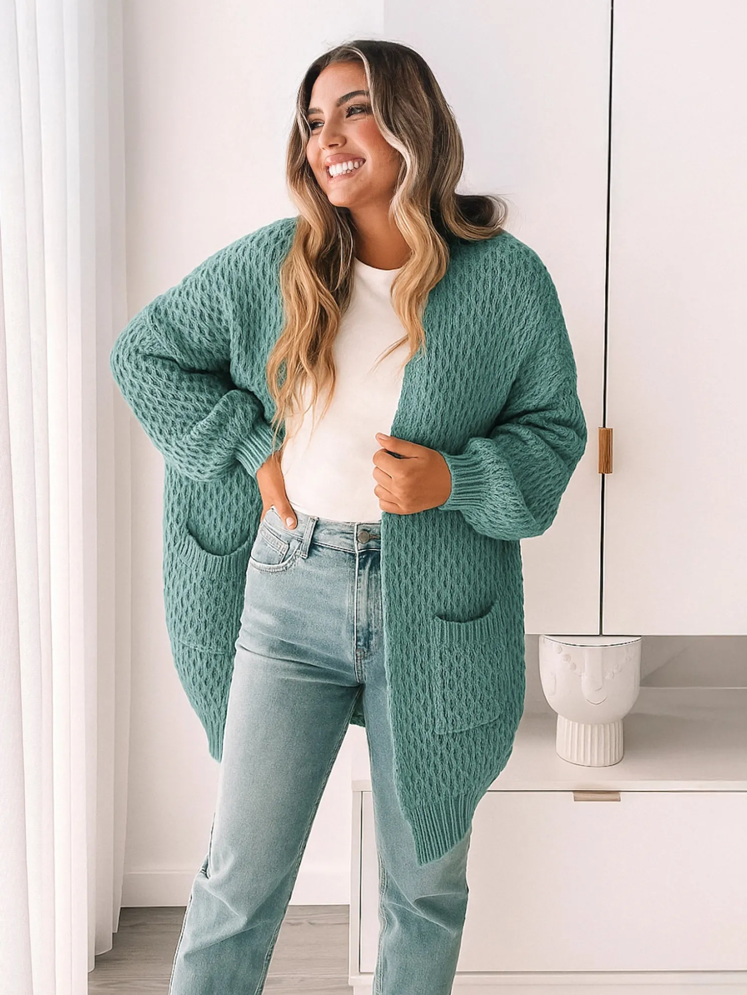 Ladrie Cardigan - Sea Green