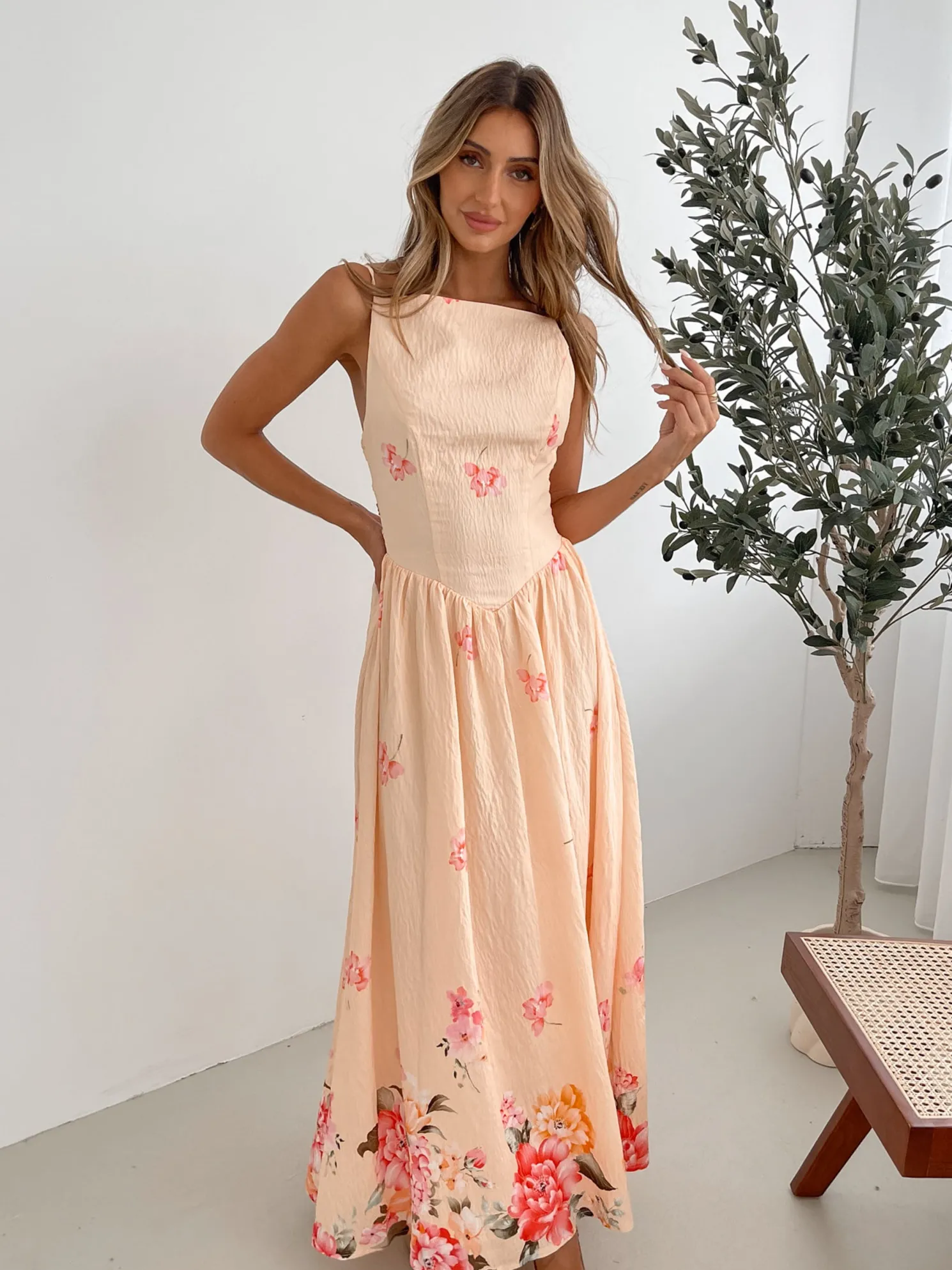 Latosha Dress - Pink Floral