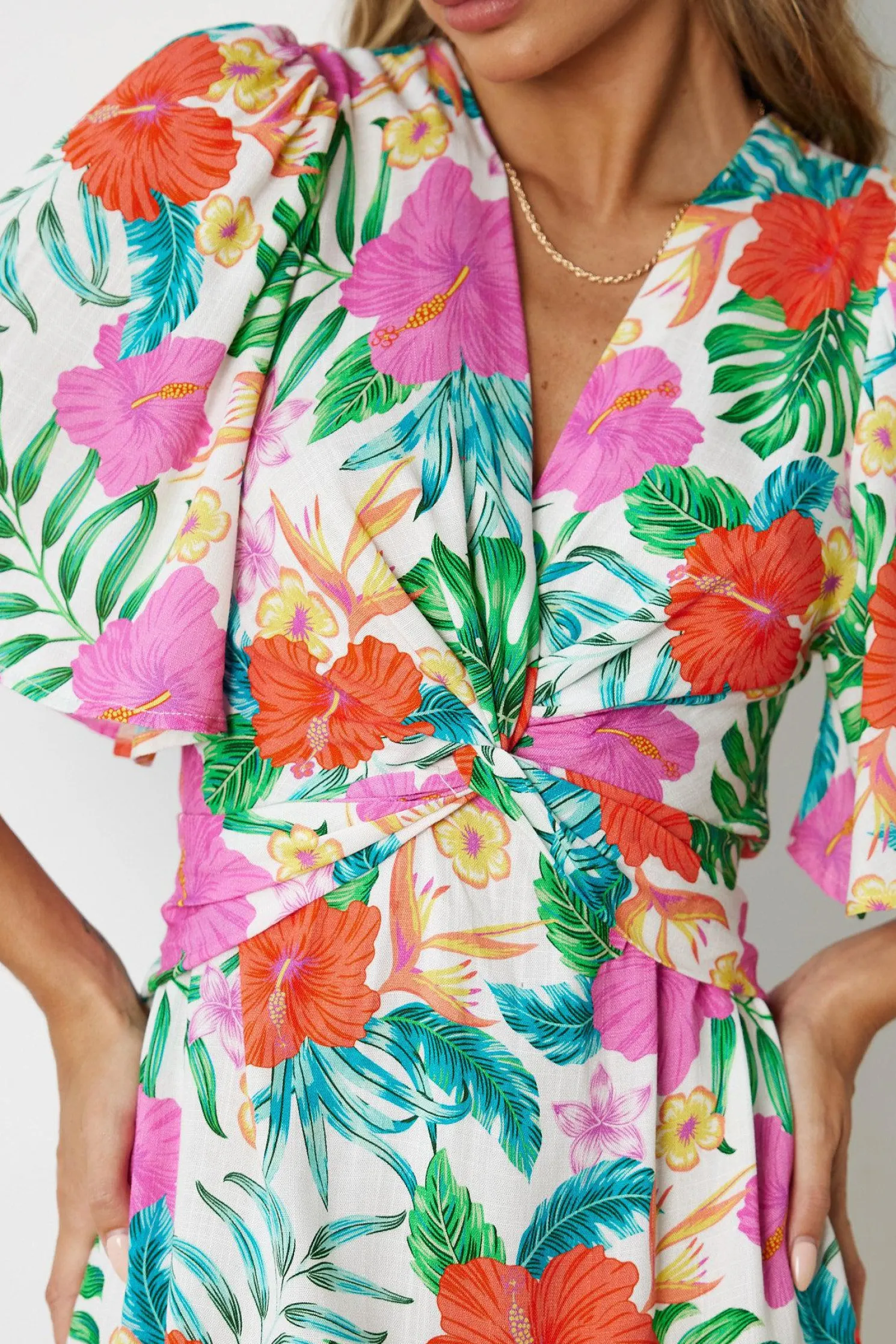 Linshay Dress - Multi Floral