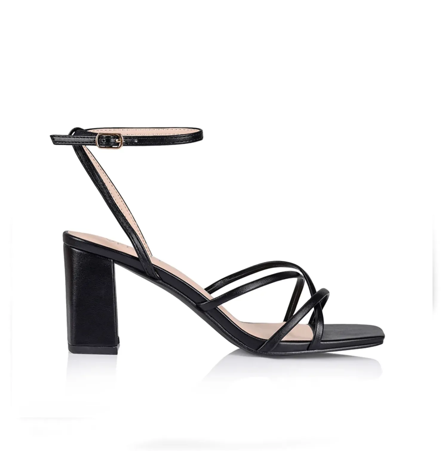 Nakita Heels - Black Smooth