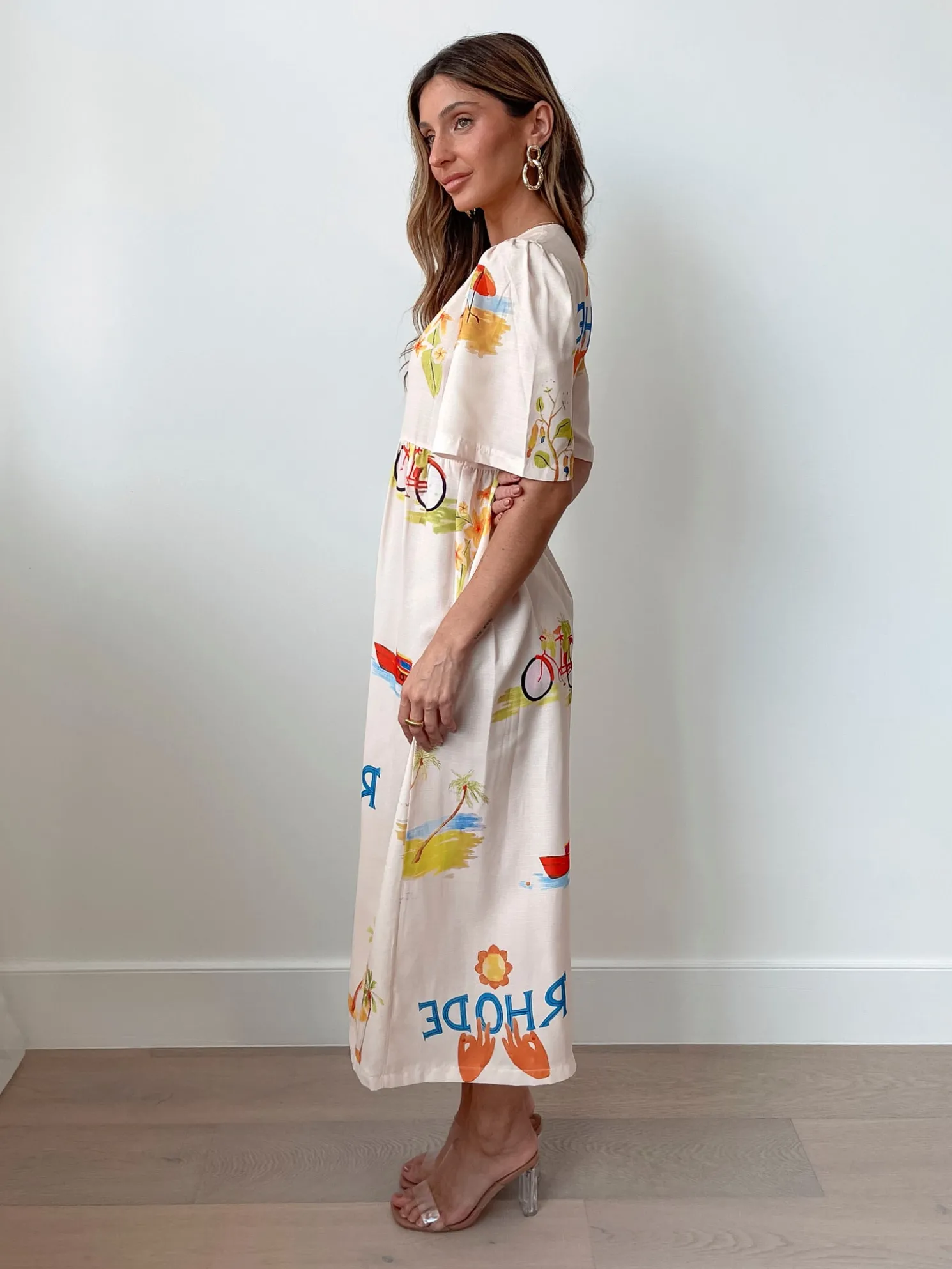 Rozellia Dress - Cream Print