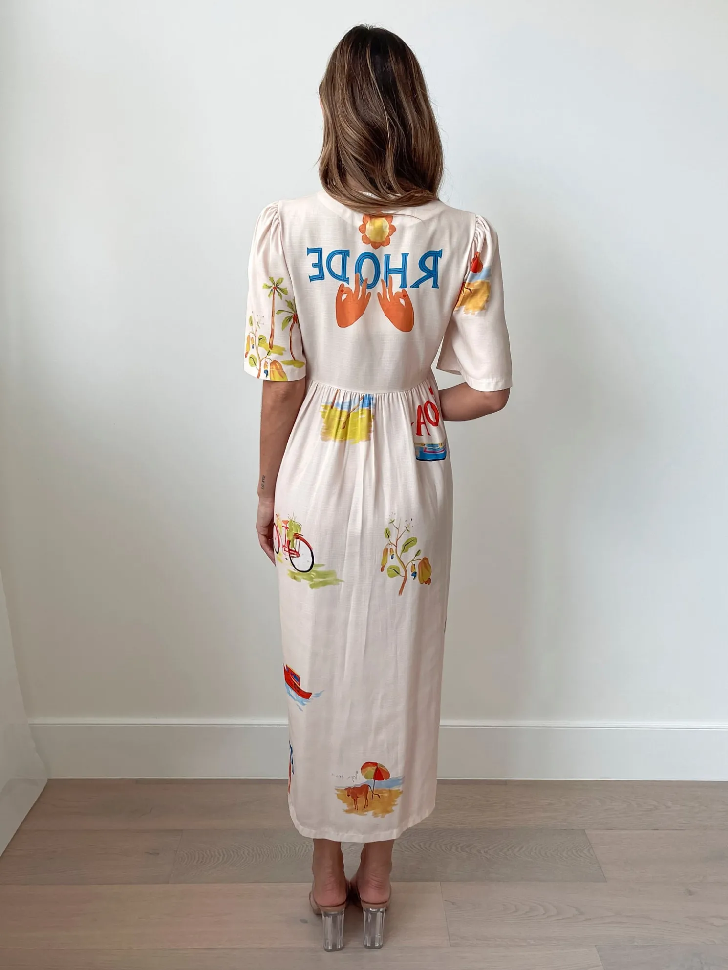 Rozellia Dress - Cream Print