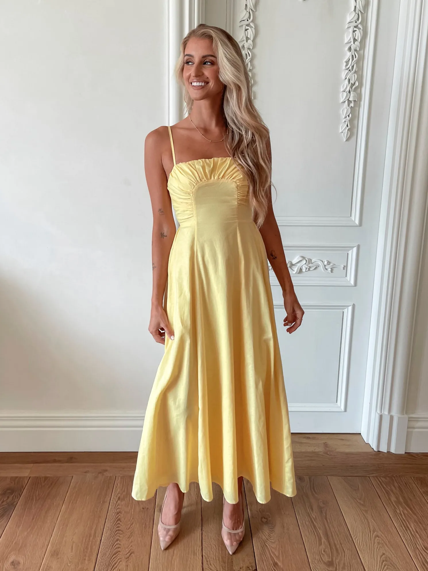 Rozetta Dress - Yellow