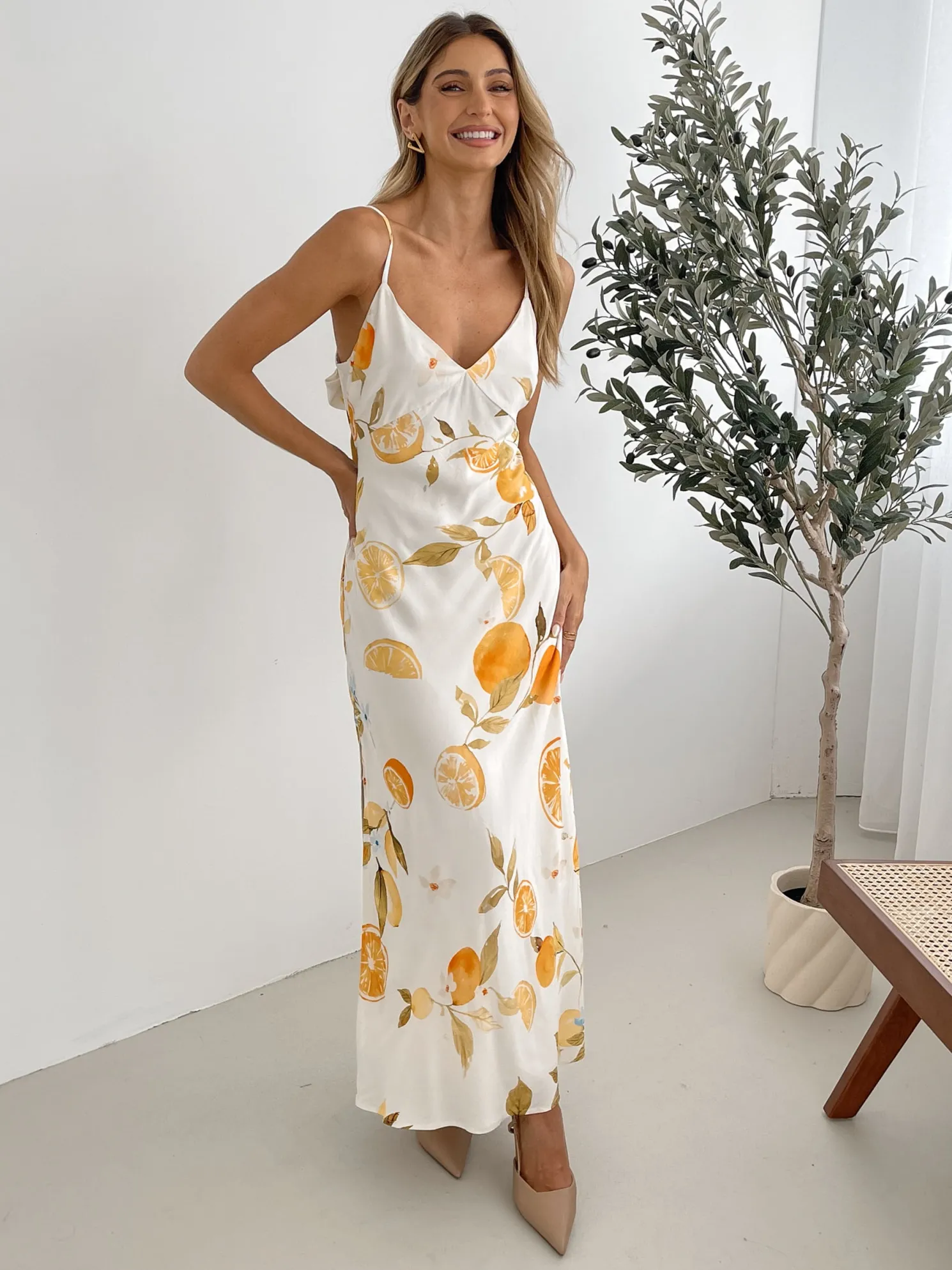 Shaela Dress - Yellow Print