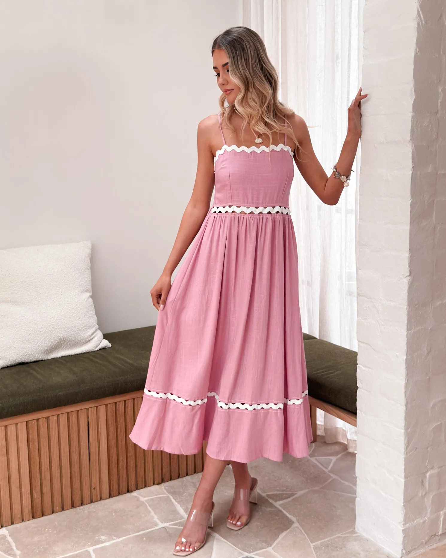 Shameeka Dress - Pink Print