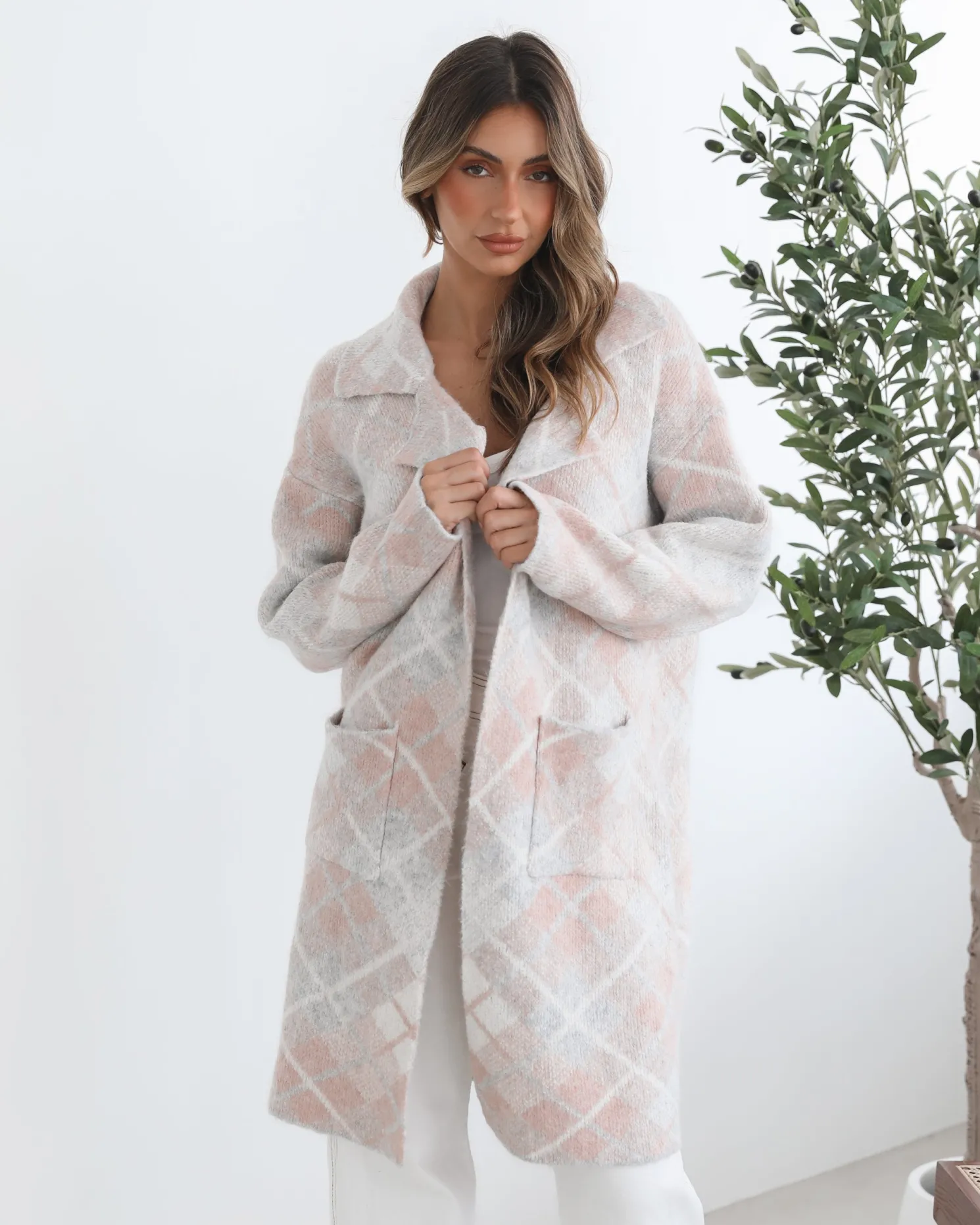 Sharyn Coatigan - Pink Multi