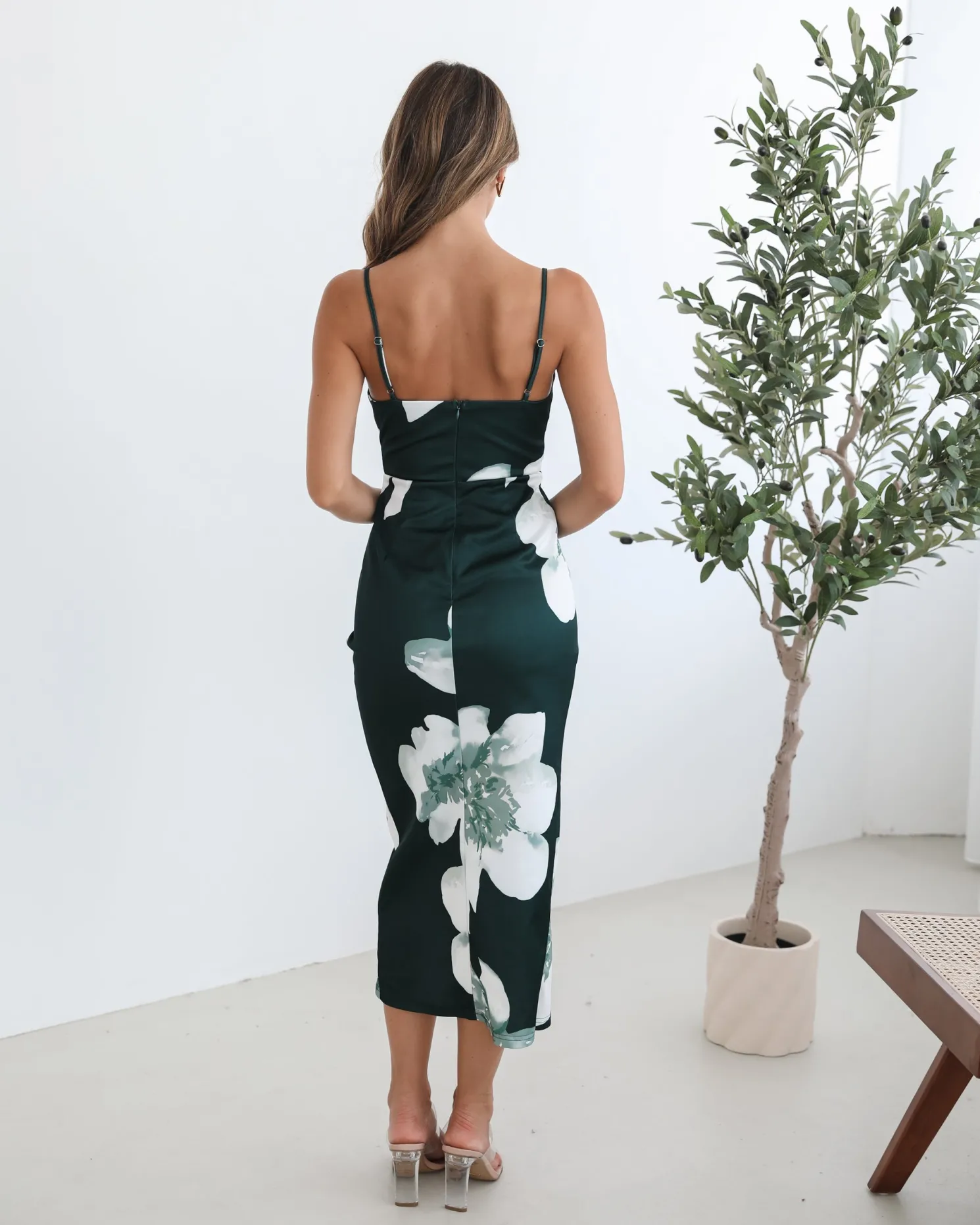 Sofrina Dress - Emerald Floral