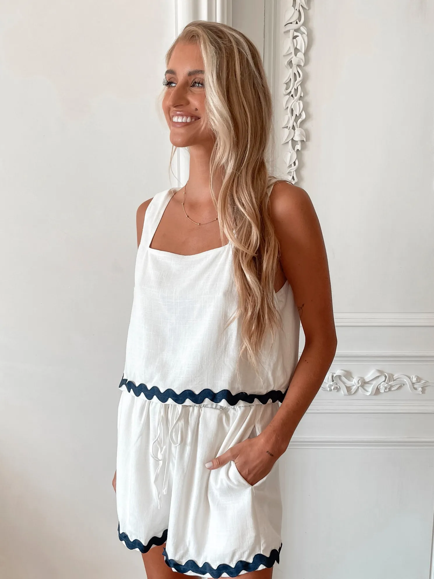 Solara Shorts - White Multi