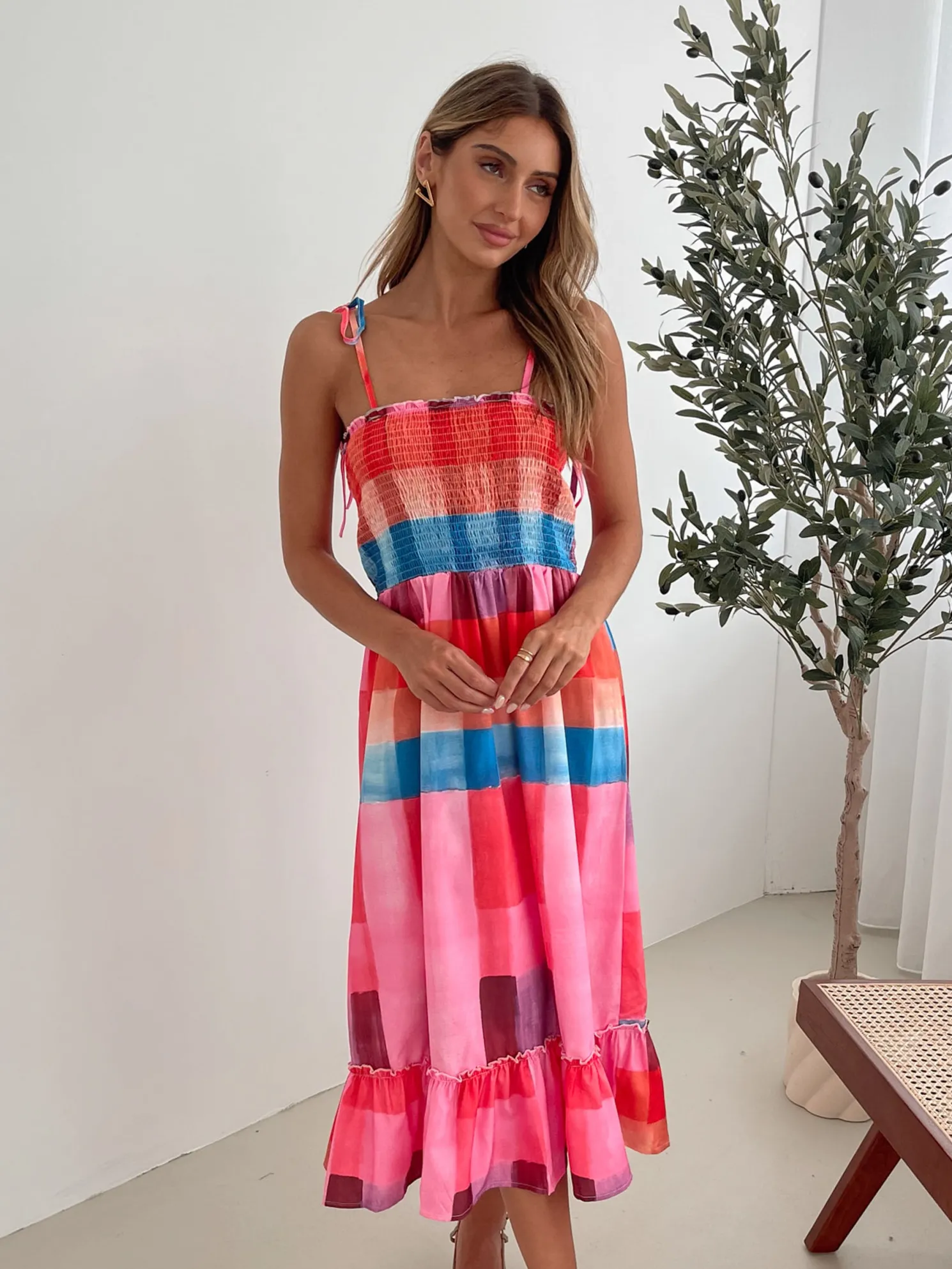 Tafoya Dress - Multi Print