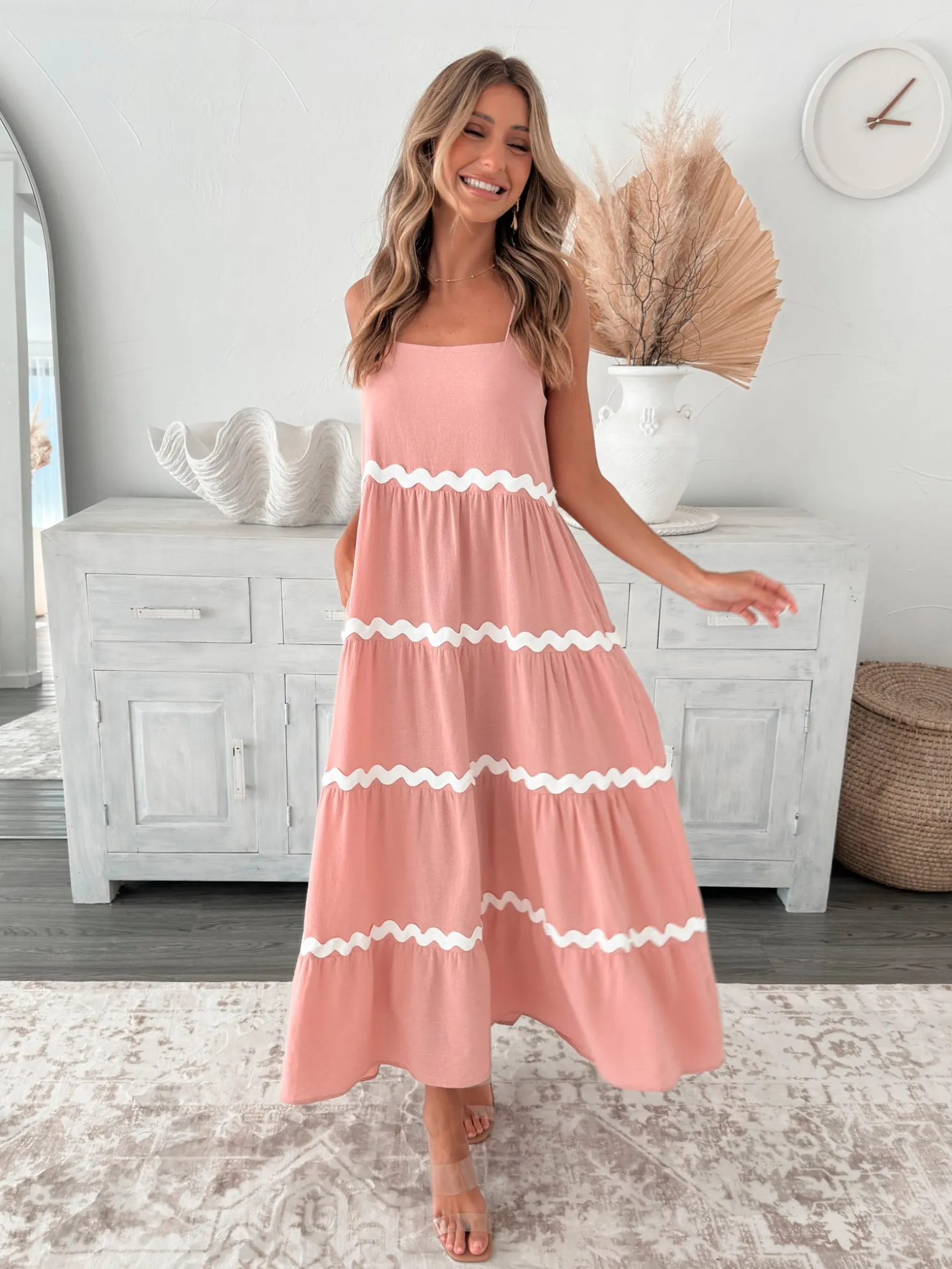 Taline Dress - Pink Multi