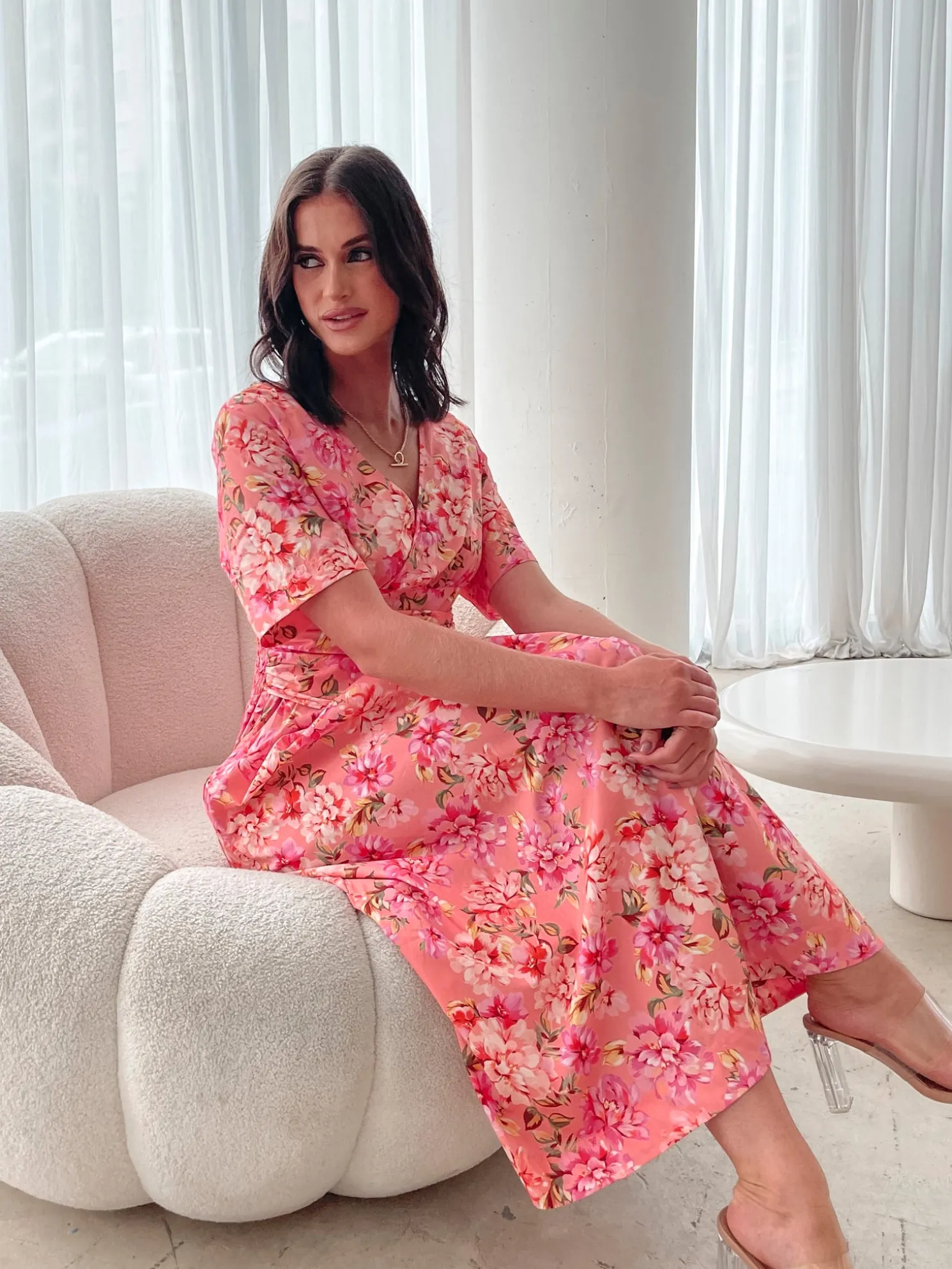 Tivona Dress - Peach Blossom