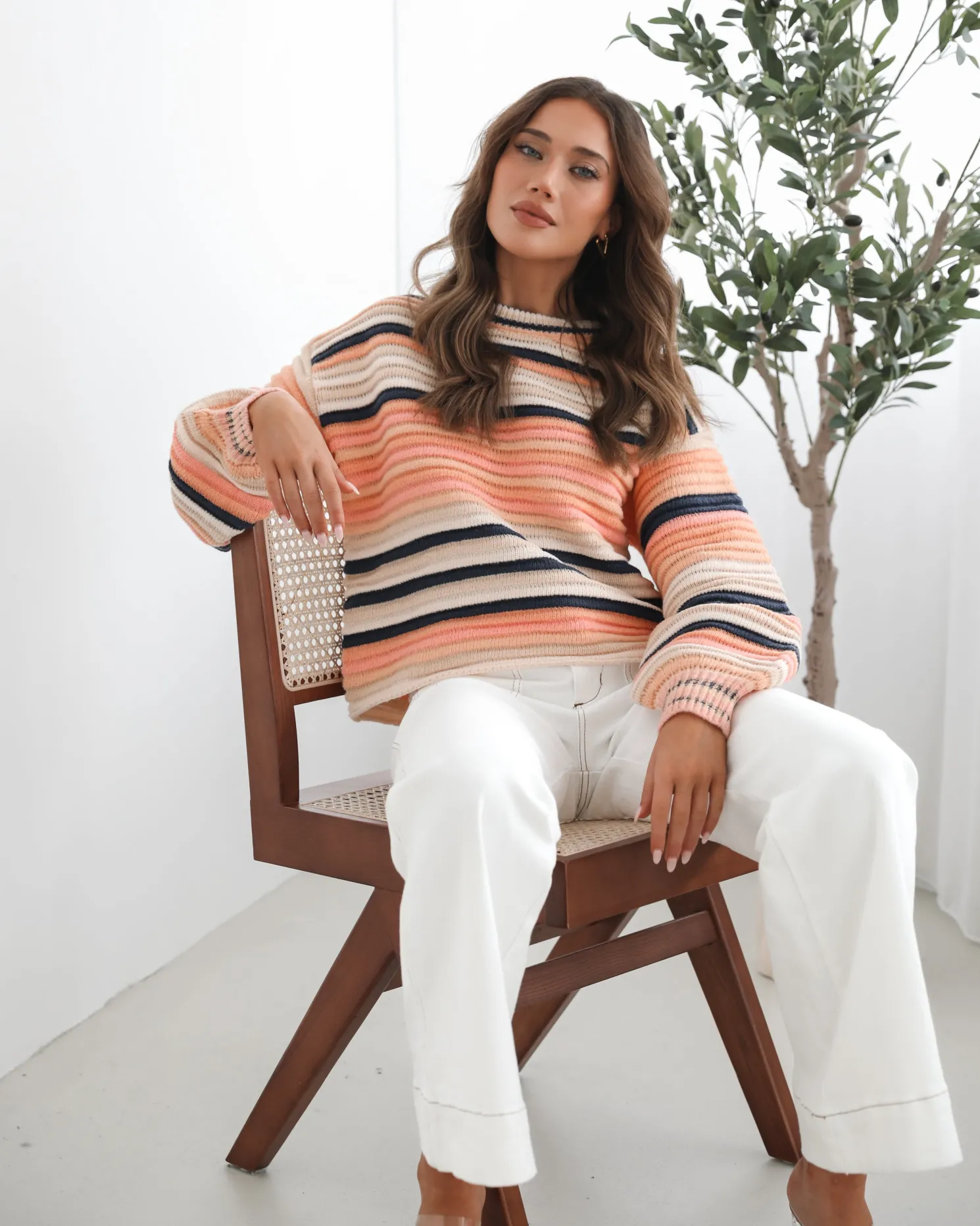 Valkyrie Knit - Peach Print